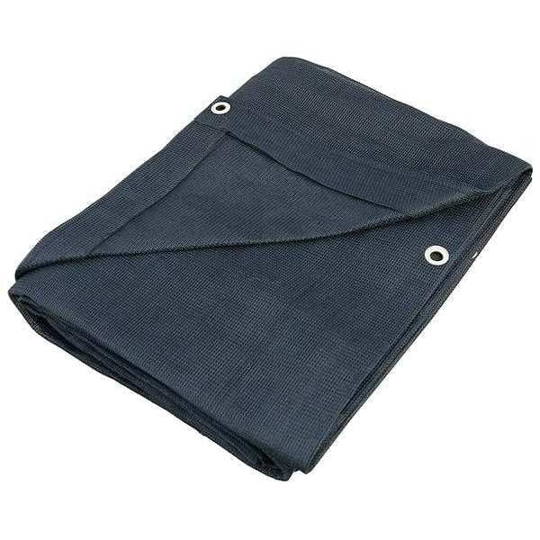 Mesh Tarp, 12 x 20 ft, 10 mil, Polyethylene, Standard Duty, Black