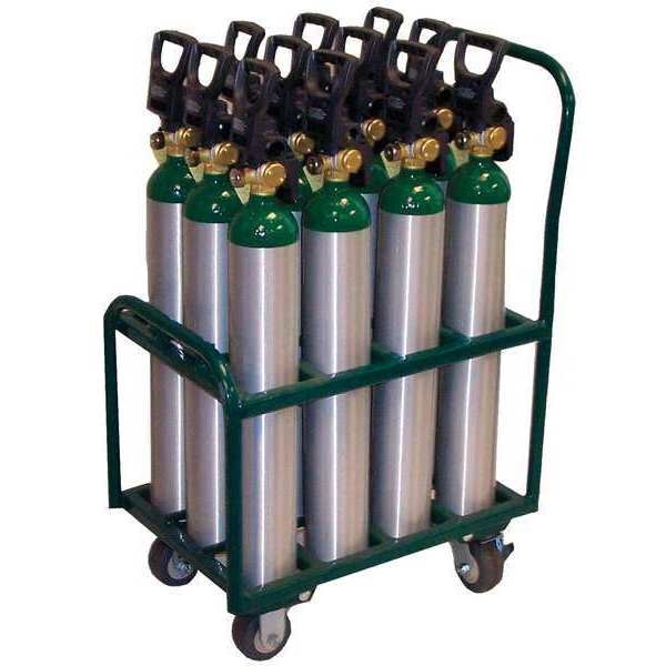 Cylinder Trolley, 2400 lb., 37 In. H