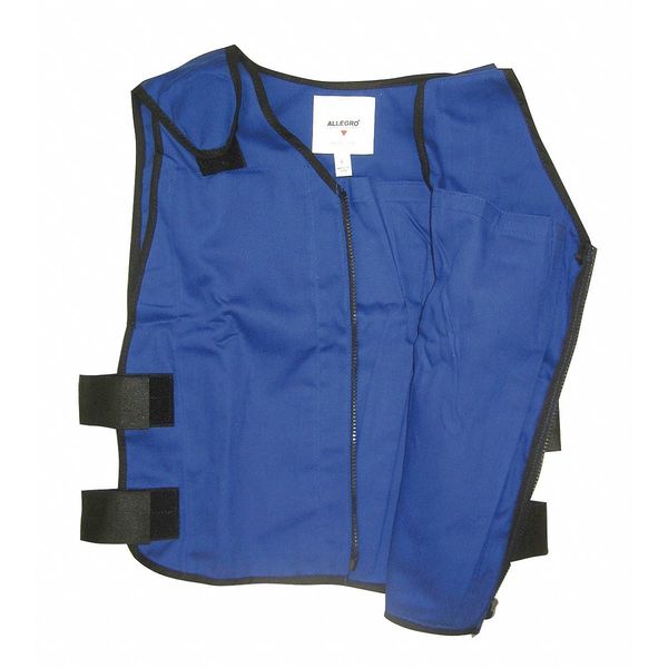 2XL 22 In. L Cooling Vest, Blue