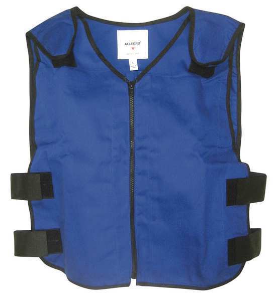 2XL 22 In. L Cooling Vest, Blue