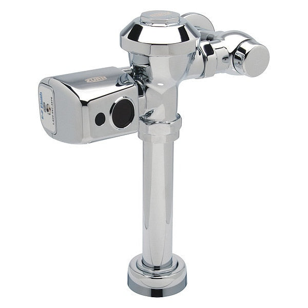 1.28 gpf, Toilet Automatic Flush Valve, Chrome, 1 in IPS