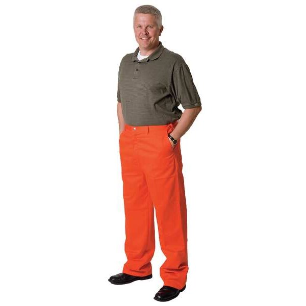 Flame-Retardant Treated Cotton Pants, Orange, 3XL