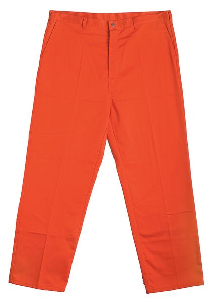 Flame-Retardant Treated Cotton Pants, Orange, S