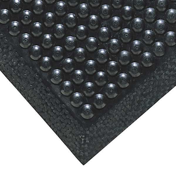 Antifatigue Runner, Black, 10 ft. L x 2 ft. 6