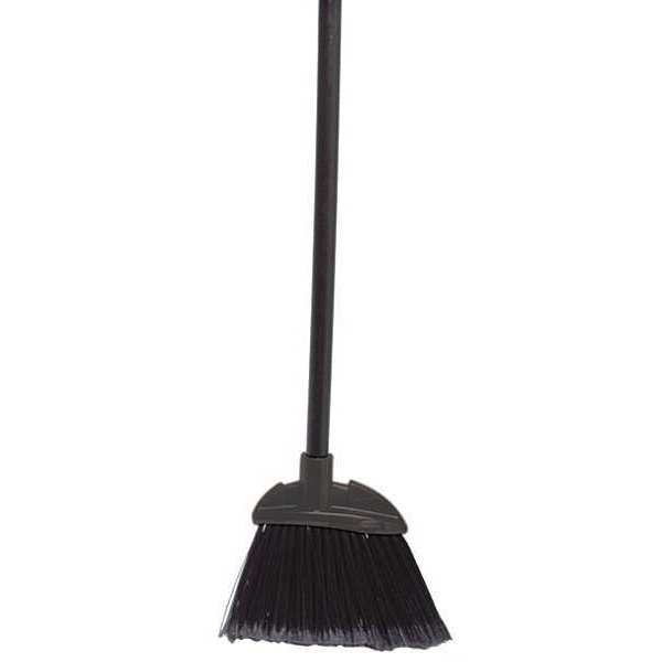 7 7/8 in Sweep Face Lobby Broom, Synthetic, Black