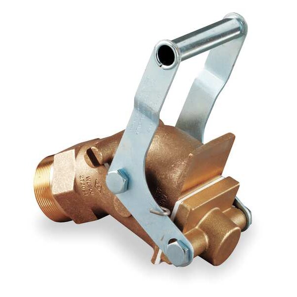 Drum Faucet, 2 In, Self-Closing, Brass