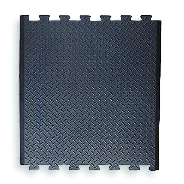 Interlocking Antifatigue Mat Tile Natural Rubber 31 in 31 in 1/2 in