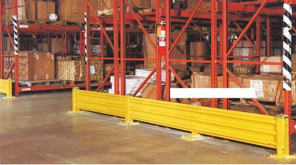 Guard Post, Center, Single, H18 1/2In