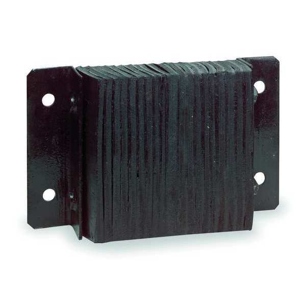 Dock Bumper, 10x6x14-3/4 In., Rubber