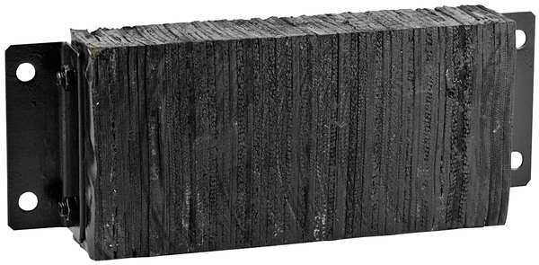 Dock Bumper, 10x4-1/2x27 In., Rubber