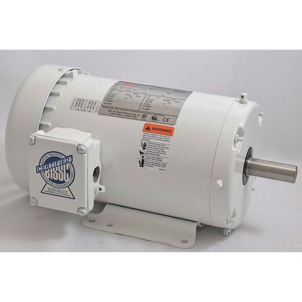 Washdown Motor, 3 Ph, TEFC, 2 HP, 1745 rpm