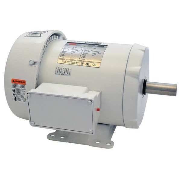 Washdown Motor, 3 Ph, TEFC, 5 HP, 3515 rpm