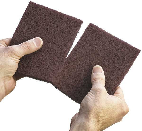 Sanding Hand Pad, Alum. Oxide, Maroon, VF