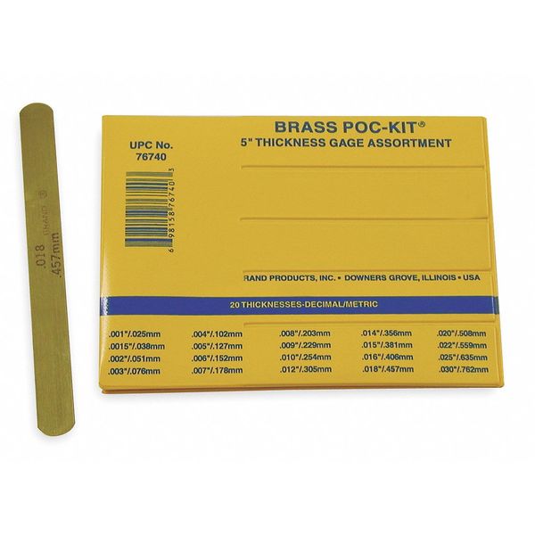 Feeler Gage Set, 20 PC