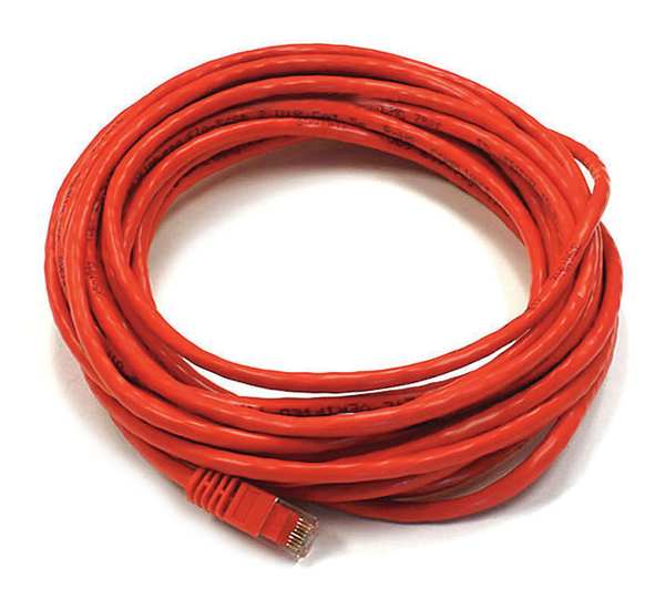 Ethernet Cable, Cat 6, Red, 25 ft.