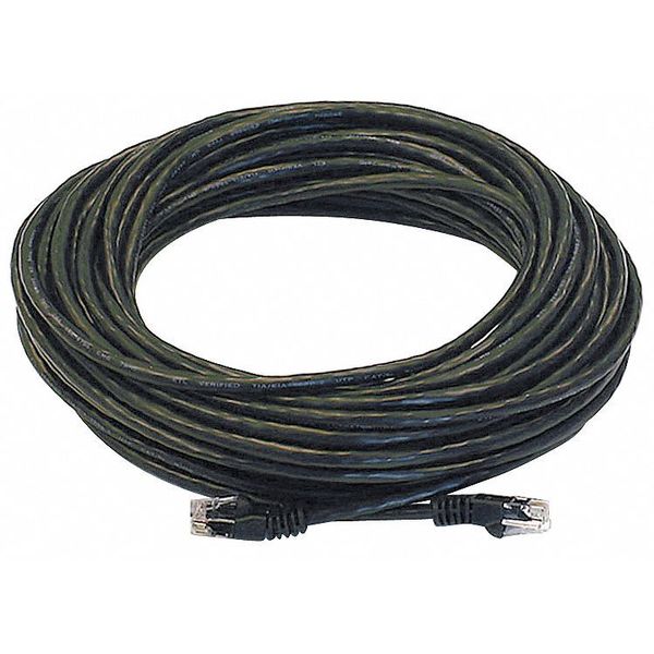 Ethernet Cable, Cat 6, Black, 50 ft.