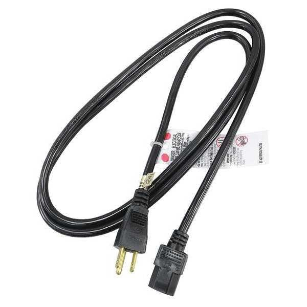 Power Cord, 5-15P, SVT, 6 ft., Blk, 10A, 18/3