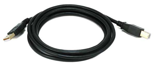 USB 2.0 Cable, 6 ft.L, Black