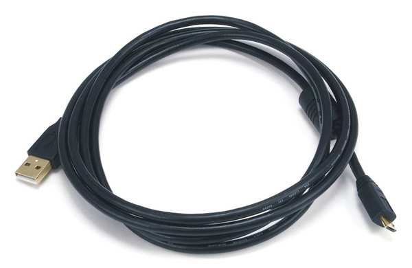 USB 2.0 Cable, 6 ft.L, Black