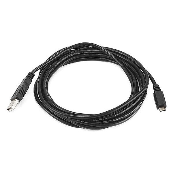 USB 2.0 Cable, 10 ft.L, Black