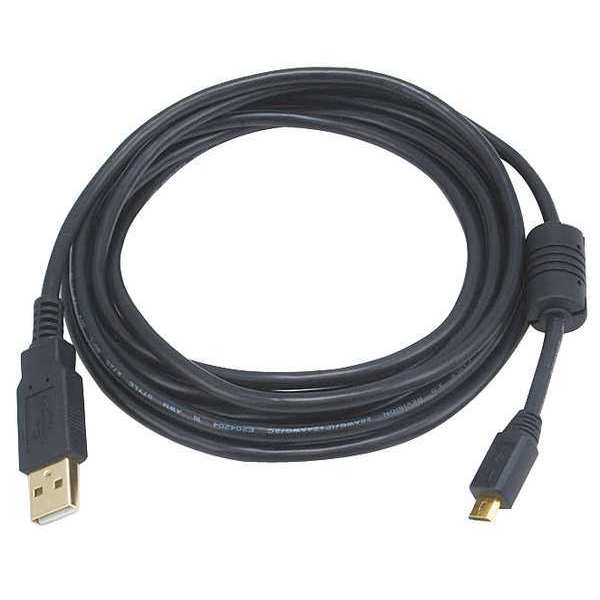 USB 2.0 Cable, 10 ft.L, Black