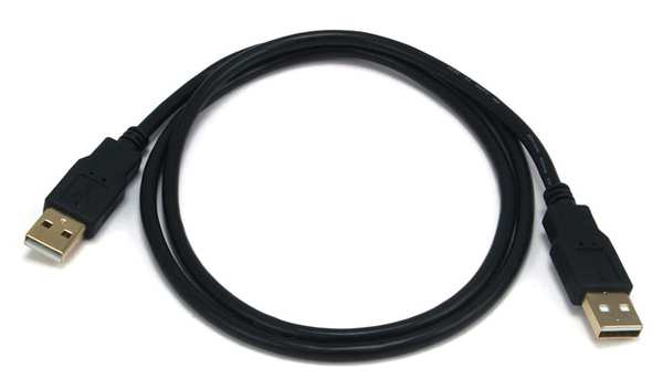 USB 2.0 Cable, 3 ft.L, Black