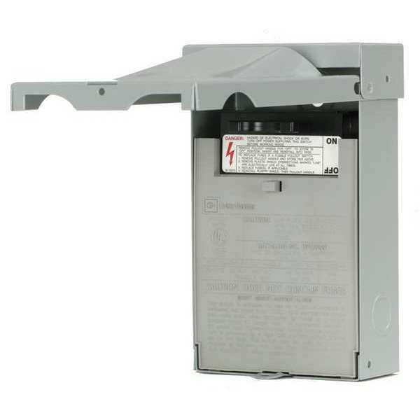 Nonfusible Air Conditioning Disconnect Switch, 60 A, 240V AC, 2 pole, NEMA 3R