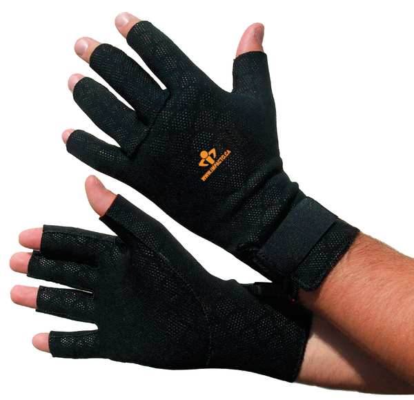 Anti-Vibration Gloves, M, Black, PR