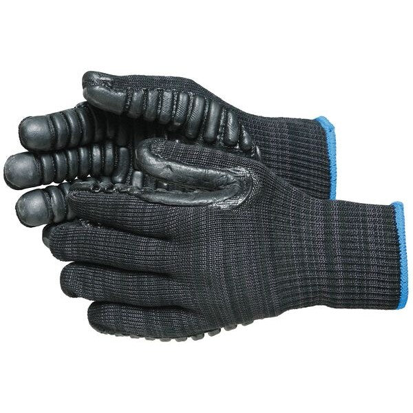 Anti-Vibration Gloves, L, Black, PR