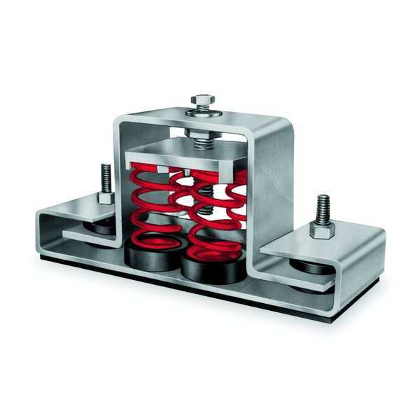 Flr Mnt Seismic and Wind Vibration Isltr, Capacity Range: 765 to 1020 lb