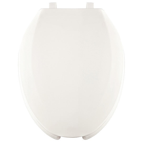 Toilet Seat, With Cover, Plastic, Elongated, White