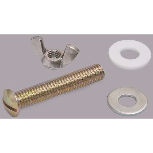 Toilet Seat Hardware, Plated Metal