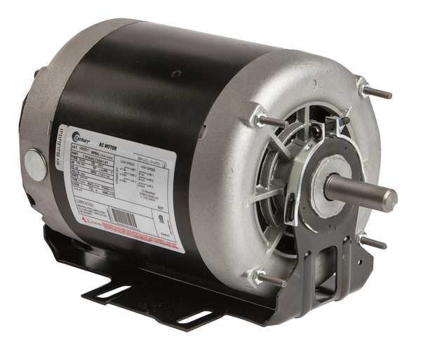 3-Phase Belt Drive Motor, 3/4, 1/3 HP, 56FR Frame, 200-230V AC Voltage, 1,725/1,140 Nameplate RPM
