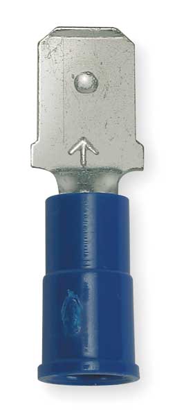 Male Disconnect, Blue, 16-14AWG, PK100