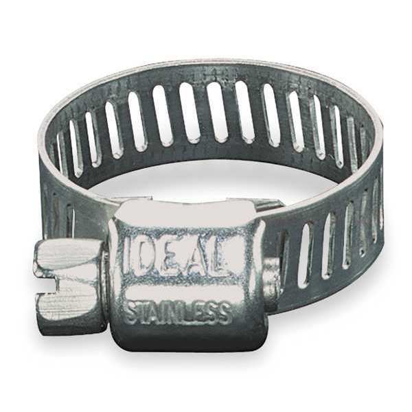 Worm Gear Hose Clamp, 5/16 in - 7/8 in, 300 Stainless Steel, 6 SAE Number, 10 Pack