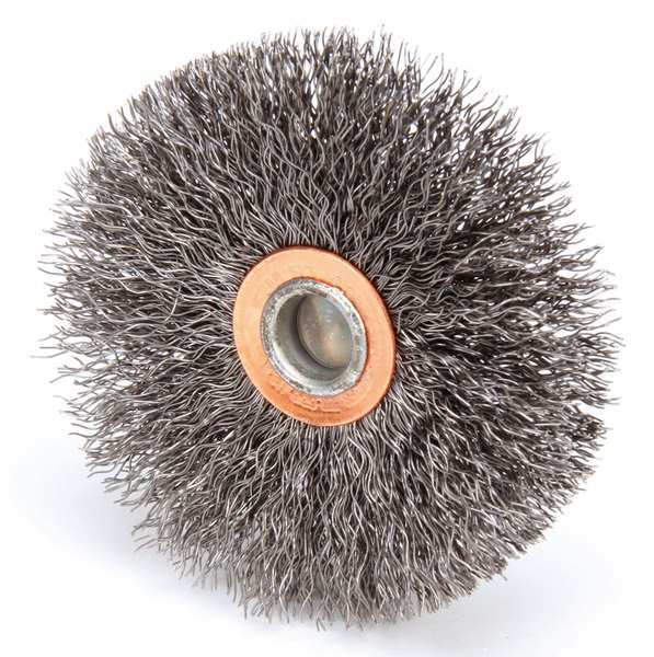 Crimped Wire Wheel Wire Brush, Stem, 3