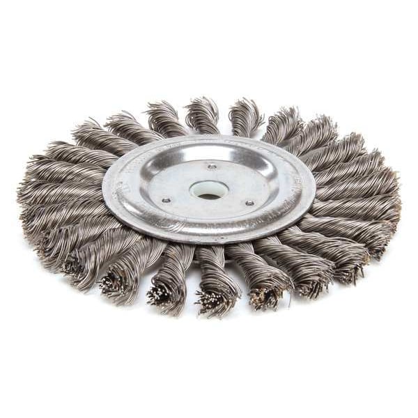 Twist Wire Wheel Wire Brush, Threaded Arbor