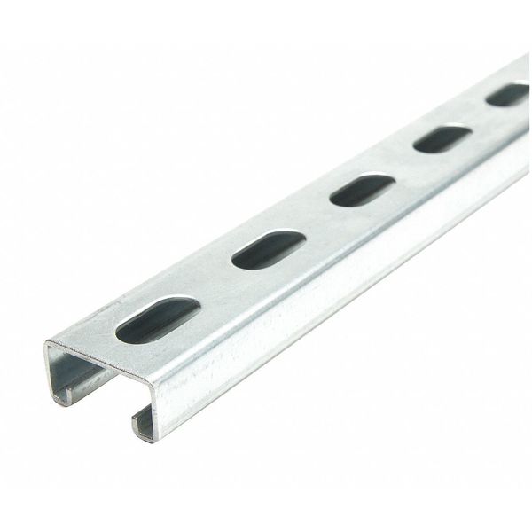 Strut Channel, 4 ft. L, Half Slottd, 14 ga.