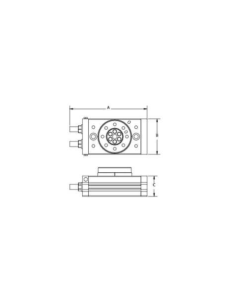 Rotary Table, 0 to 190 Deg, 50mm Bore