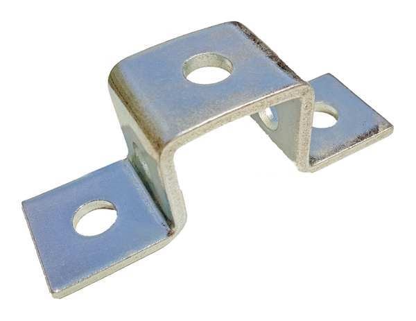 Channel U Fitting, Silver, Width: 5 3/8 in