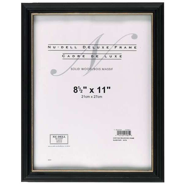Deluxe Document Frame 8.5x11 Black