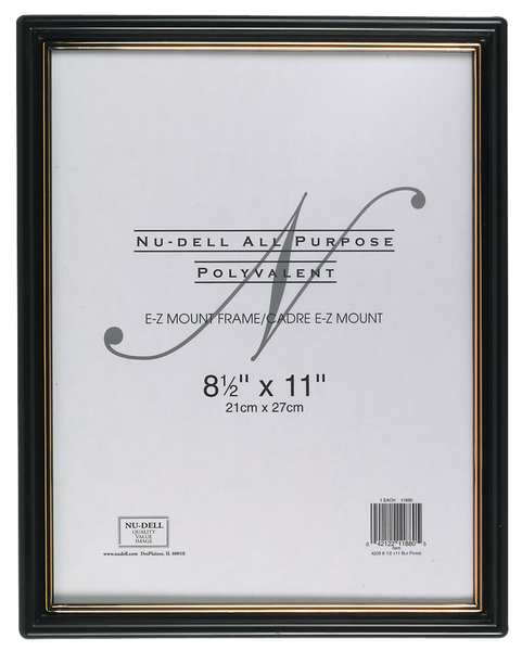 E-Z Mount Frame 8.5x11 Black, PK18