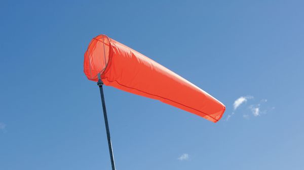 Portable Windsock, Orange, 13 In.