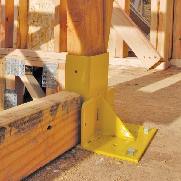 Guardrail Post Stair Mount, 6 In. W