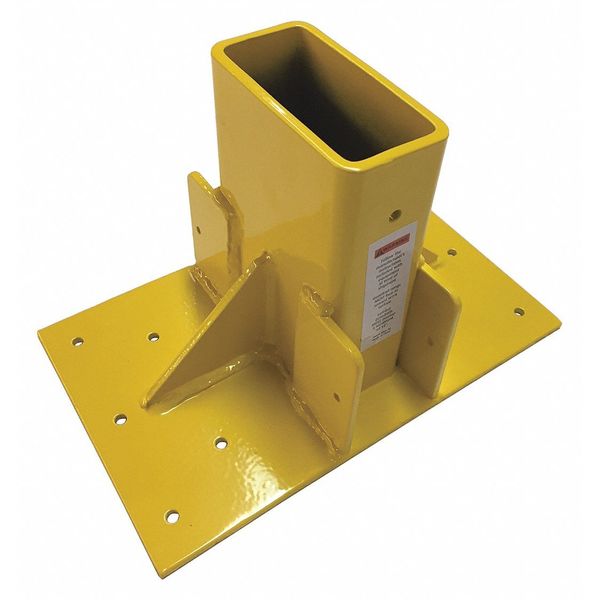 Guardrail Post Stair Mount, 6 In. W
