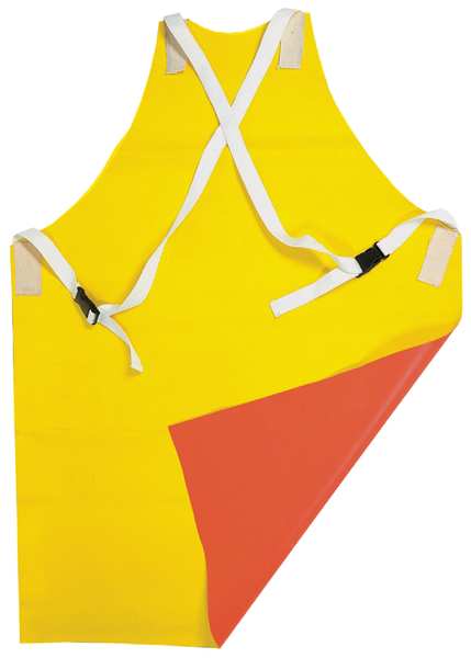 Flame-Resistant Ins. Apron, Ylw/Orng, 42In