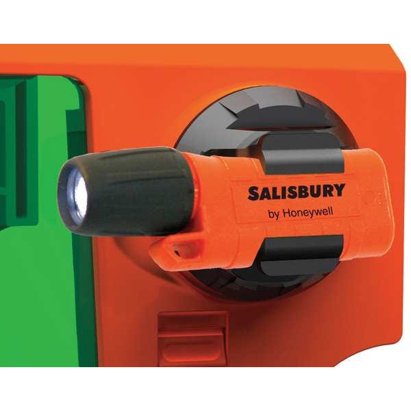 Arc Flash Task Light Kit, 1 Face Shield Attachable Task Light, 1 Flashlight Clip, Black/Orange