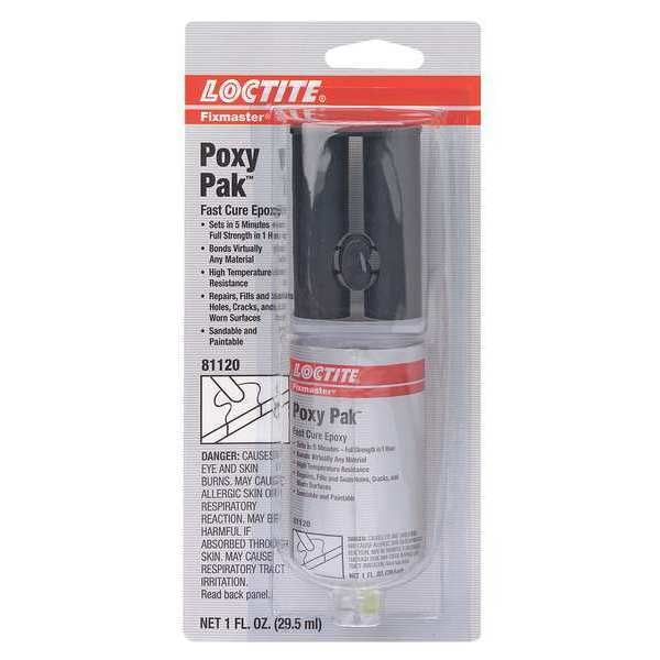 Epoxy Adhesive, Clear, 1:01 Mix Ratio, Not Rated Functional Cure, Syringe