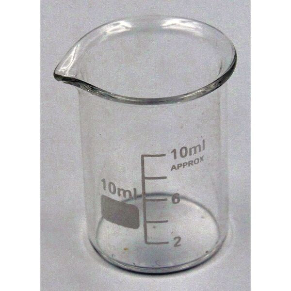 Beaker, Low Form, Glass, 10mL, PK12