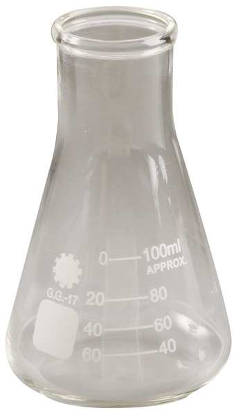 Erlenmeyer Flask, Narrow Neck, 100mL, PK12